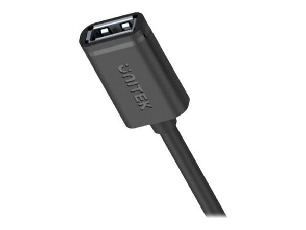 Unitek - USB-forlengelseskabel - USB (hann) til USB (hunn) - USB 2.0 - 1 m - svart