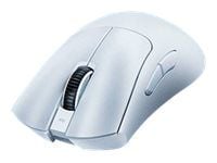 Razer DeathAdder V3 Pro - Mus - ergonomisk - högerhänt - optisk - 5 knappar - trådlös - Bluetooth, USB - vit