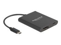 Delock - Video adapter - DisplayPort (Alt-modus) - 13 cm - 8 K 30 Hz (7680 x 4320) støtte, 4 K 120 Hz (3840 x 2160) støtte, 8K 60 Hz (7680 x 4320) ...