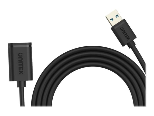 Unitek Y-C457GBK - USB forlængerkabel - USB Type A (han) til USB Type A (hun) - USB 3.0 - 1 m - lajiteltu