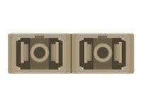 Delock - Koblingspanel - skapmonterbar - SC Duplex MM X 12 - svart, beige - 1U - 10"