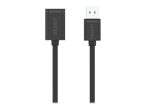 Unitek Y-C449GBK - USB-forlengelseskabel - USB (hann) til USB (hunn) - USB 2.0 - 1.5 m - svart