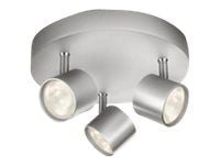 Philips myLiving STAR - Takspotlight - LED - 3 uttag - 13.5 W - 2700 K - aluminium