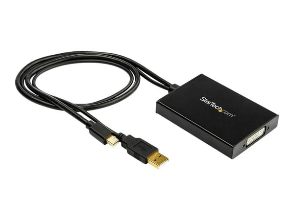 StarTech Mini DisplayPort to Dual-Link DVI Adapter - USB Powered - Dual Link Connectivity - Black - DVI Active Display Converter (MDP2DVID2) - Vide...