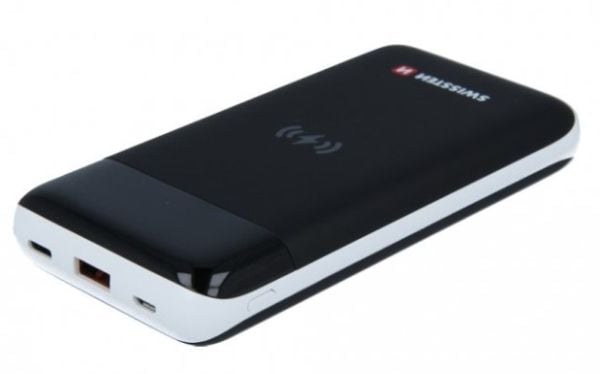 Swissten SV0153263010, 10000 mAh, Trådløs lading, Sort