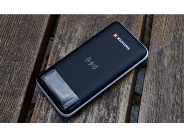 Swissten SV0153263010, 10000 mAh, Trådløs lading, Sort
