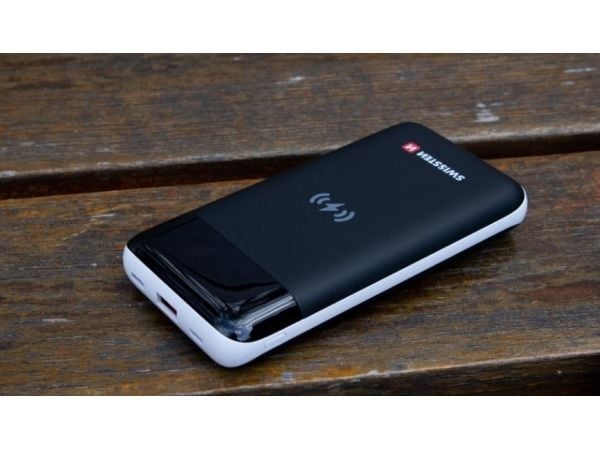 Swissten SV0153263010, 10000 mAh, Trådløs lading, Sort