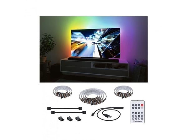 Paulmann 78881, TV-stripe lys, Ambience, Innendørs, Sort, Plast, IP20
