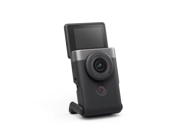 Canon PowerShot V10 - Vlogging Kit - digitalkamera - kompakt - 20.9 MP - 4 K / 29.87 fps - Wi-Fi, Bluetooth - silver