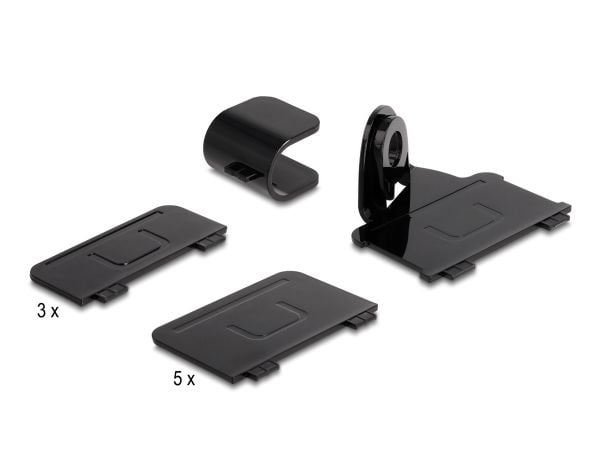 Delock - Ladestasjon + AC-strømadapter - 112 watt - 6 A - PD - 6 utgangskontakter (3 x USB-type A, 3 x USB-C) - svart, grå
