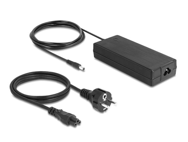 Delock - Ladestasjon + AC-strømadapter - 112 watt - 6 A - PD - 6 utgangskontakter (3 x USB-type A, 3 x USB-C) - svart, grå