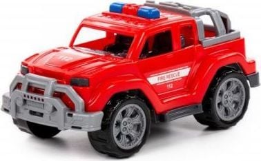 Jeep merket bil 21,8x12x10,3 cm i nett, rød