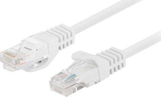 PATCHCORD KAT.5E UTP 0.25M BIALY FLUKE PASSED LANBERG 10-PACK
