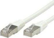 VALUE S/FTP (PiMF) Patch Cord, Cat.6, white 1 m, Valkoinen