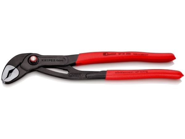Knipex 87 21 300, Glidledstång, 7 cm, 6 cm, Kromvanadinstål, Metall, Plast, Röd