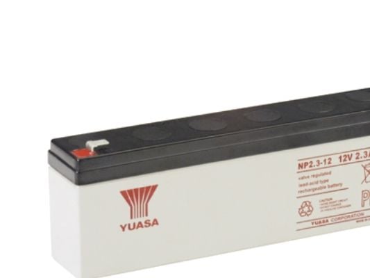 Yuasa 12V 2300mAh, Forseglet blysyre (VRLA), 12 V, 1 stykker, Sort, Hvit, 2300 mAh