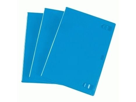 Hama Blu-ray Disc Double Jewel Case - Oppbevarings-Blu-ray Disc-cover - kapasitet: 2 Blu-ray-plater - blå (en pakke 3)