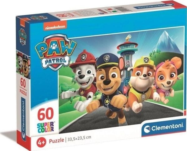 Clementoni Supercolor Paw Patrol, 60 styck, Tecknade serier, 4 År