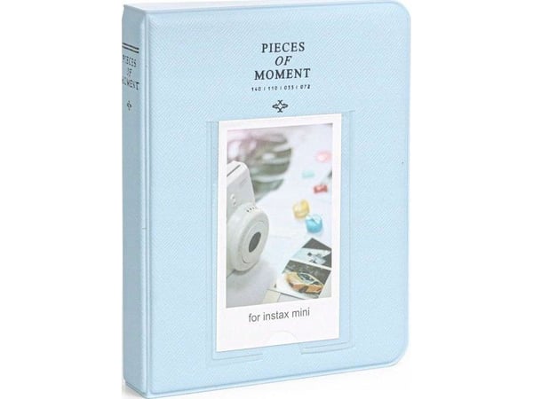 LoveInstant Photo Album 64 stk for Fujifilm INSTAX Mini 12 11 40 9 8 7s EVO LiPlay Link 2 SE / Pastell Blue