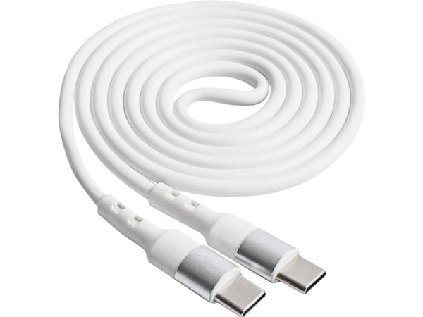 Akyga AK-USB-40 - USB-kabel - USB-C (hann) til USB-C (hann) - 20 V - 3 A - 1 m - hvit