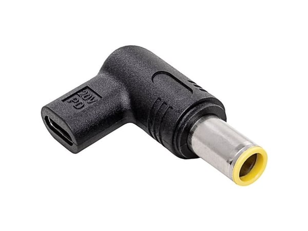 Akyga AK-ND-C12 USB-C-sovitin 100 W 5 A 7,9 x 5,5 mm Lenovo-kannettaviin, musta