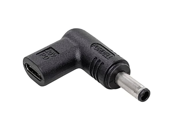 Akyga AK-ND-C10, USB-C, 4.5 x 3.0 mm, Sort
