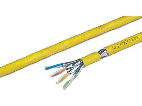 Wirewin VKW SFTP K7A LSOH3 500SX, 500 m, Cat7a, S/FTP (S-STP), Gult