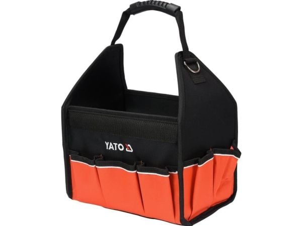 Yato YT-74370, Sort, Oransje, Hvit, Oxford, Polyester, 16 lommer, Vanntett, 300 mm, 290 mm