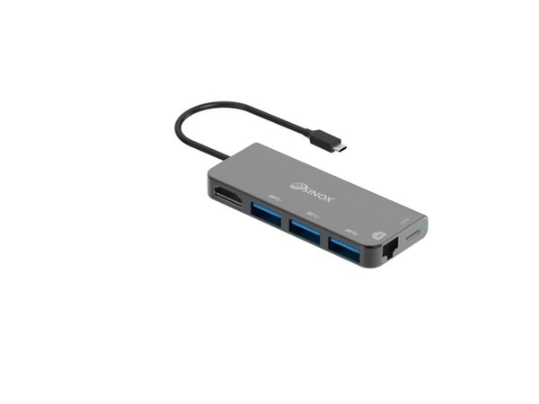 Sinox PRO USB C-hubb i aluminium