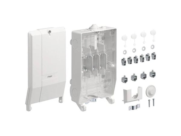 Hager ZAN334C #####Hausanschlusskasten Sisältö 1 kpl