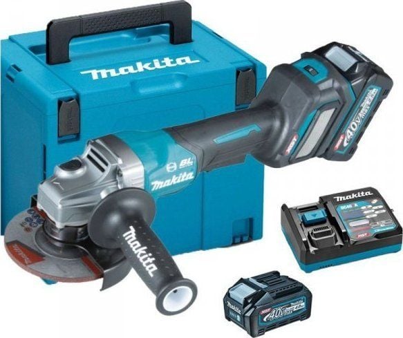 Makita GA029GM201, 8500 RPM, 12,5 cm, Batteri, 4 Ah, 3 kg, Børsteløs motor