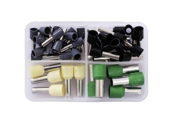 Quadrios kabelsko-sortiment 4 mm², 6 mm², 10 mm², 16 mm² delvis isolerad 45 st Quadrios kabelsko-sortiment 4 mm², 6 mm², 10 mm², 16 mm² delvis isolerad 45 st