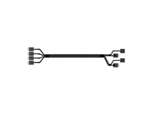 Intel - SATA/SAS-kabel - 4i MiniLink SAS (SFF-8611) (hann) rett til 4i MiniLink SAS (SFF-8611) (hann) rettvinklet - 75.5 cm