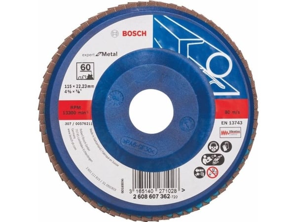 Bosch Expert for Metal X551 - Klaffplate - grovkorn: 40 - 115 mm