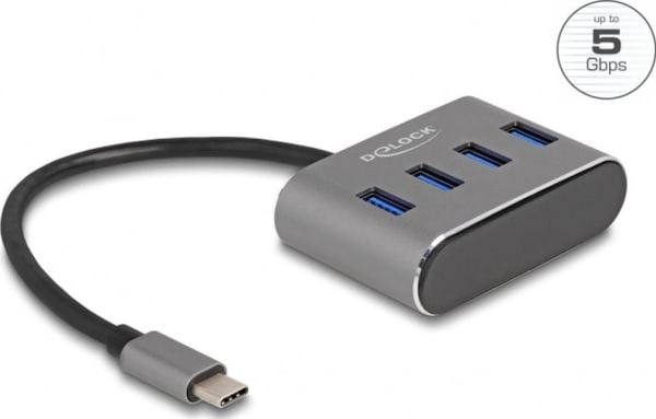 Delock - Hubb - 4 x USB 3.2 Gen 1 - skrivbordsmodell