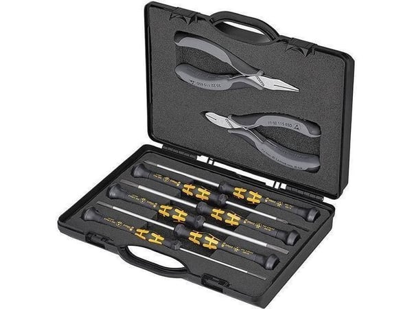 Knipex 00 20 18 ESD, 215 mm, 50 mm, 160 mm, 430 g, 8 verktøy, Tyskland