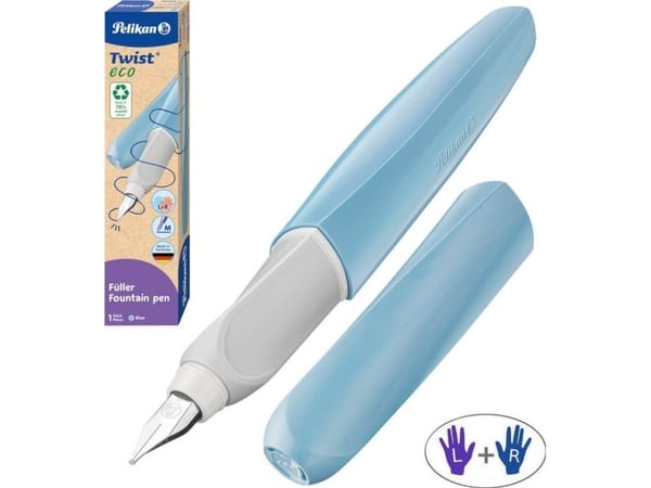Pelikan 822206, Blå, Fyllesystem med patron, Blå, Plast, Rustfritt stål, Ambidekstriøs