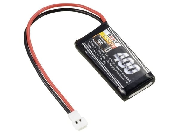 Reely batteripakke for modellbygging (LiPo) 3,7 V 400 mAh celletype: 1 10 C softcase flatplugg