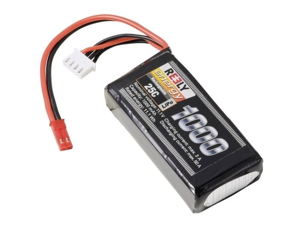 Reely Modelbyggeri-batteripakke (LiPo) 11,1 V 1000 mAh Celletal: 3 25 C Softcase BEC