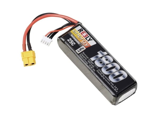 Reely Modelbyggeri-batteripakkeja (LiPo) 11.1 V 1800 mAh Celletal: 3 25 C Softcase XT60