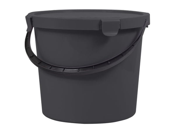 Plast Team ämpäri kannella Berry Szare 10l PlastTeam PlastTeam