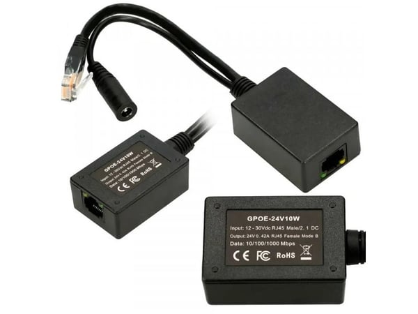 Extralink EX.14688, Raskt Ethernet, Gigabit Ethernet, 10,100,1000 Mbit/s, 1000/10000, Sort, 24 V