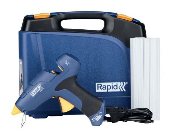 Rapid CG270, Elektrisk limpistol, Sort, Blå, Gult, Akrylonitril-butadien-styren (ABS), Metall, 5,83 g/min, 3 s, 1,2 cm