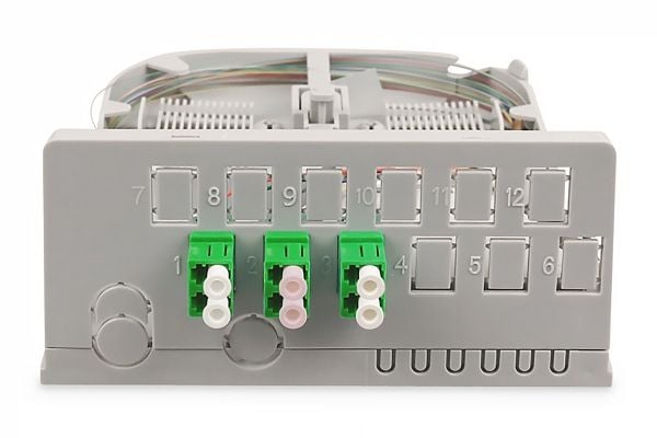 Fttx Spleißbox, 3 x LC/APC Duplex