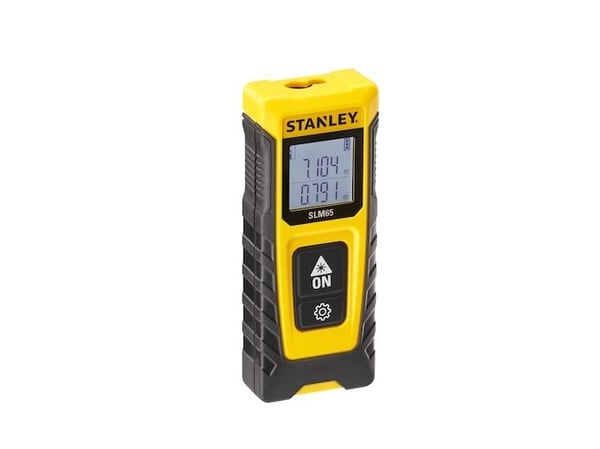 Stanley SLM65, Avståndslasermätare, Matarfack, m, Svart, Gul, Digital, LCD, 20 m