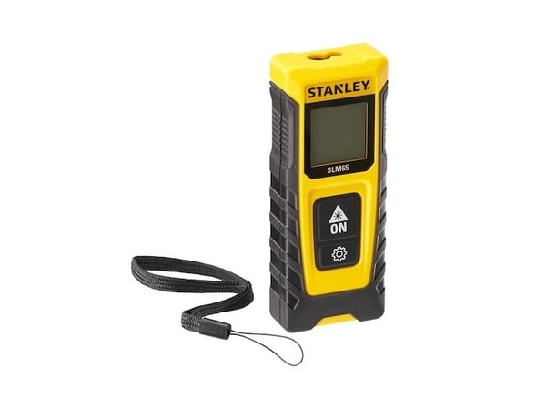 Stanley SLM65, Avståndslasermätare, Matarfack, m, Svart, Gul, Digital, LCD, 20 m