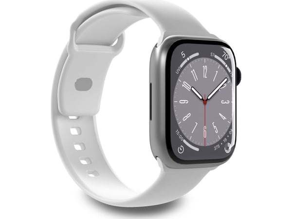 Puro ICON - Bånd for smart armbåndsur - S/M & M/L (passer håndledd på 144 - 220 mm) - hvit - for Apple Watch Hermès Series 9, SE 3, Series 10, Seri...