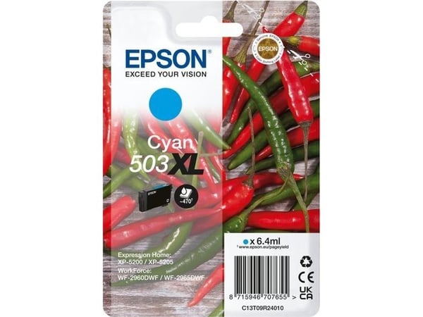 Epson 503XL, Korkea (XL) värintuotto, 6,4 ml, 503 sivua, 1 kpl, Kertapakkaus
