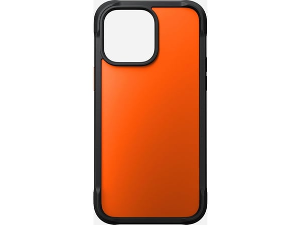 Nomad NM01154785, Suojus, Apple, Phone 14 Pro Max, 17 cm (6.7"), Musta, Oranssi