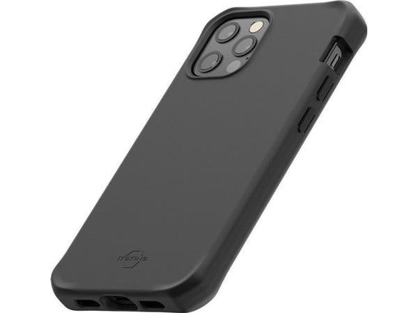 Mobilis SPECTRUM - Baksidedeksel for mobiltelefon - Impacthane - solid svart - for Apple iPhone XR